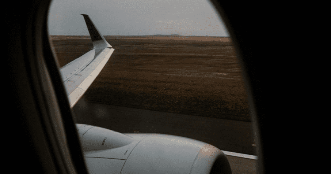 private plane window seat view