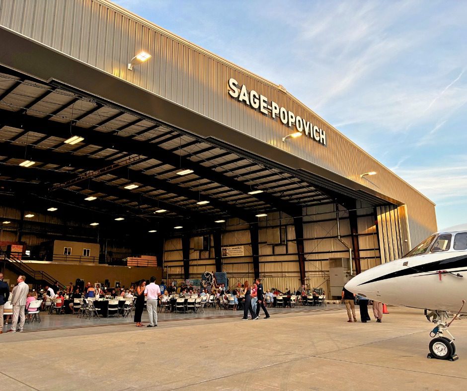 Sage-Popovich hangar event