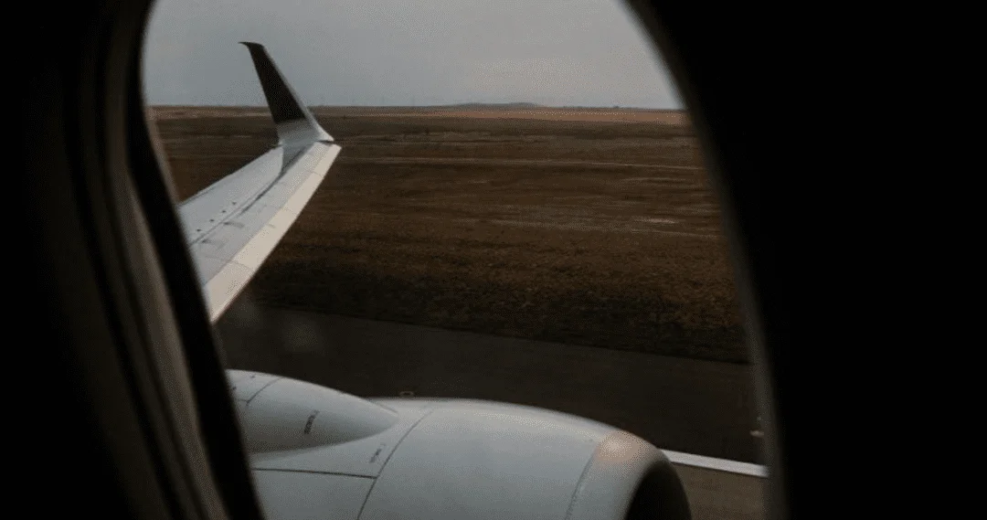 private plane window seat view