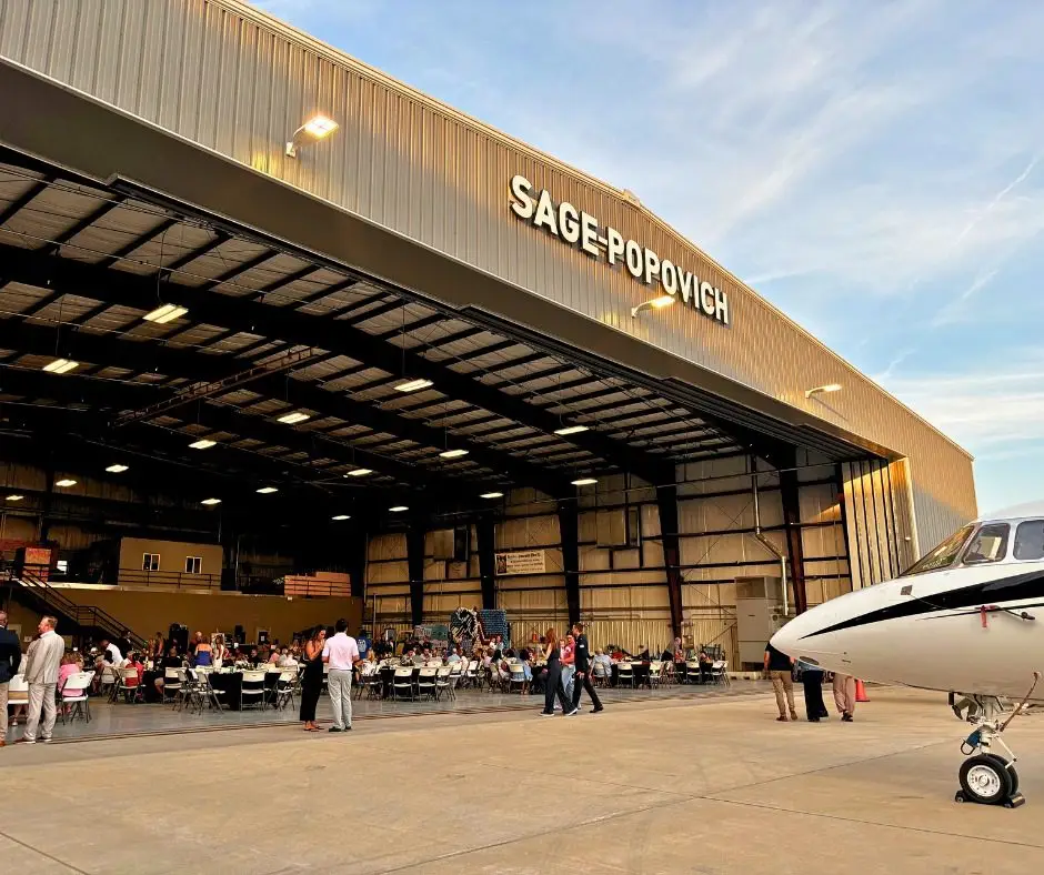 Sage-Popovich hangar event